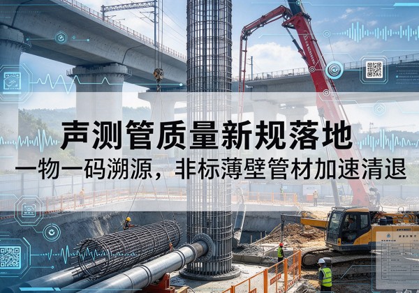民勤声测管质量新规落地，一物一码溯源，非标薄壁管材加速清退